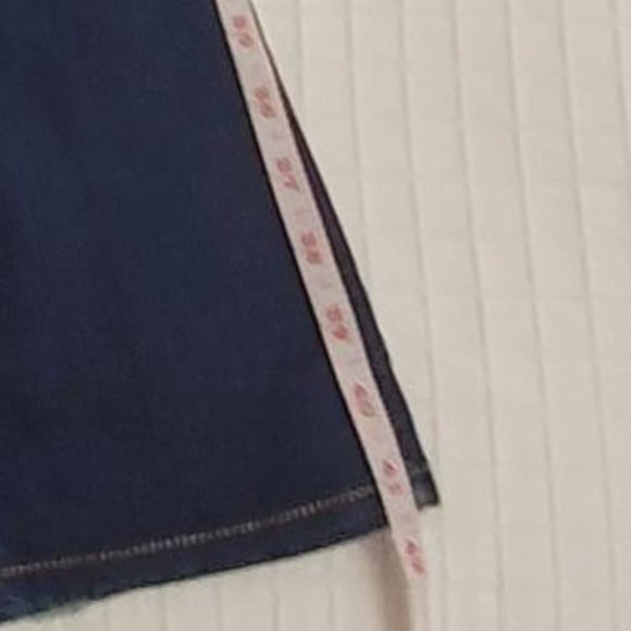 Plastic by Gly low waist bootcut blue jeans. Size 25. - Picture 5 of 10